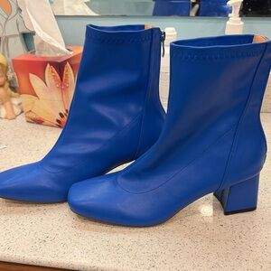 Source Unknown Vibrant Blue Heeled Boots